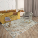Турецкий прямоугольный ковёр  EO02A HB L.GREY/VIZON