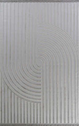 Турецкий прямоугольный ковёр O2654 995 GREY / GREY