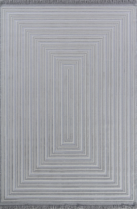 Турецкий прямоугольный ковёр O2655 995 GREY / GREY