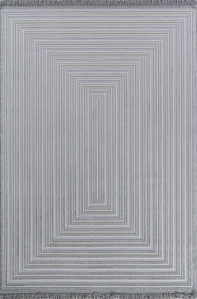Турецкий прямоугольный ковёр O2655 995 GREY / GREY