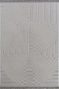 Турецкий прямоугольный ковёр O2656 995 GREY / GREY