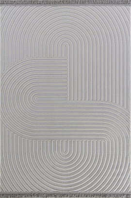 Турецкий прямоугольный ковёр O2657 995 GREY / GREY