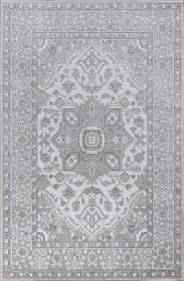 Российский прямоугольный ковёр F616 GRAY
