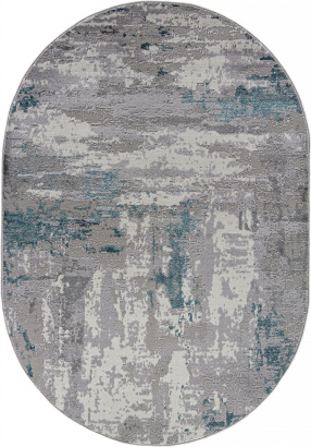 Российский овальный ковёр F279 GRAY