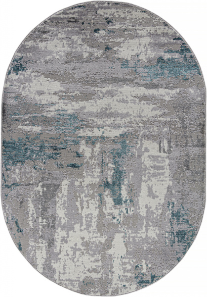 Российский овальный ковёр F279 GRAY