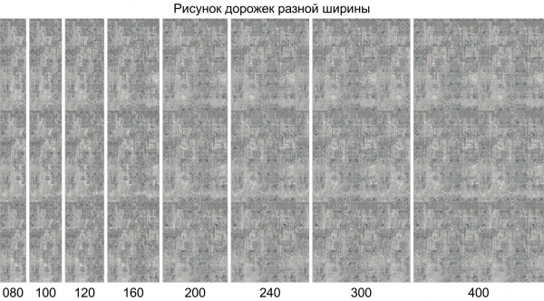 Ковровая дорожка F281 GRAY PALERMO