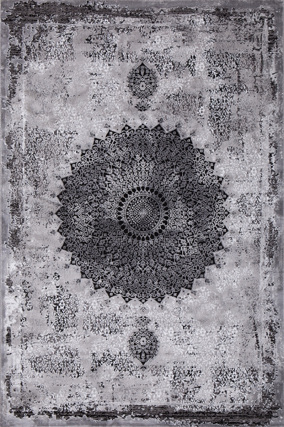 Турецкий прямоугольный ковёр Классический Серый