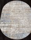 Турецкий овальный ковёр 01629A L.BLUE / BEIGE