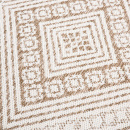 Турецкий прямоугольный ковёр  6610A L.BROWN/WEISS