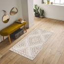 Турецкий прямоугольный ковёр  6610A L.BROWN/WEISS