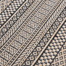 Турецкий прямоугольный ковёр  6672A BLACK/CREAM