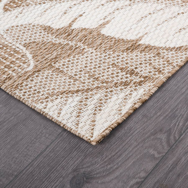 Турецкий прямоугольный ковёр  8913A L.BROWN/WEISS