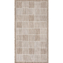 Турецкий прямоугольный ковёр  A946A L.BROWN/WEISS