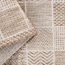 Турецкий прямоугольный ковёр  A946A L.BROWN/WEISS