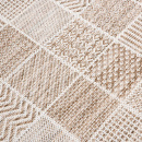 Турецкий прямоугольный ковёр  A946A L.BROWN/WEISS