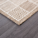 Турецкий прямоугольный ковёр  A946A L.BROWN/WEISS