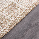 Турецкий прямоугольный ковёр  A946A L.BROWN/WEISS