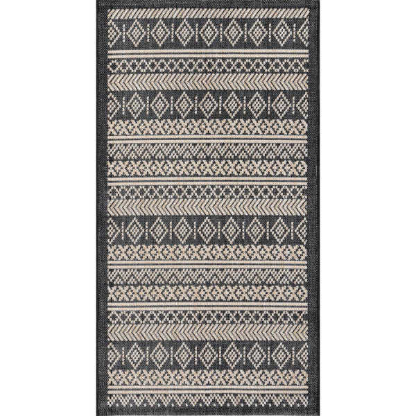 Турецкий прямоугольный ковёр  A947A BLACK/CREAM