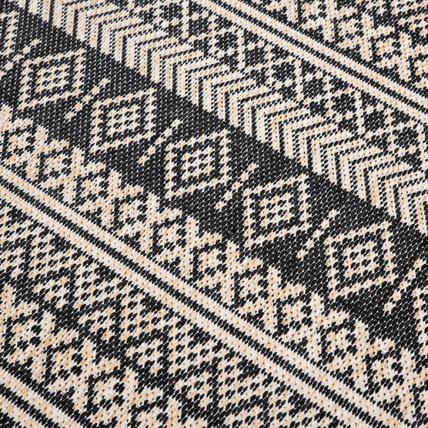 Турецкий прямоугольный ковёр  A947A BLACK/CREAM