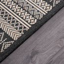 Турецкий прямоугольный ковёр  A947A BLACK/CREAM