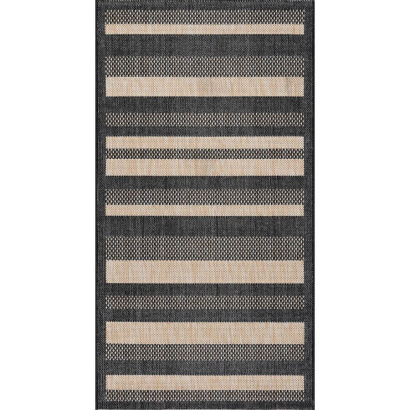 Турецкий прямоугольный ковёр  A955A BLACK/CREAM