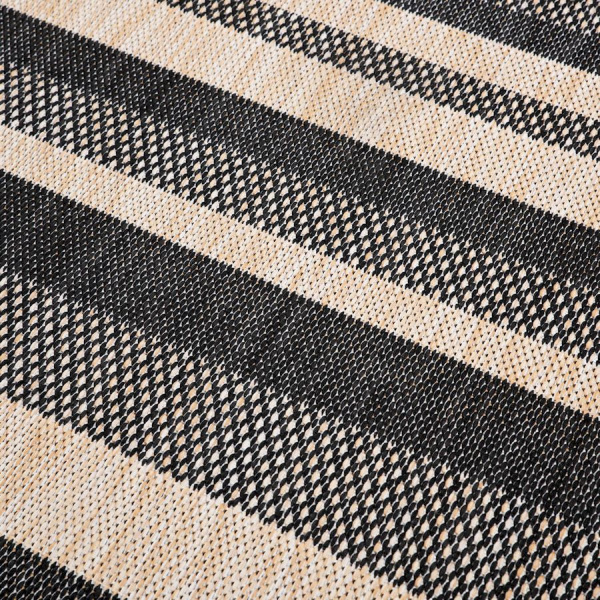 Турецкий прямоугольный ковёр  A955A BLACK/CREAM