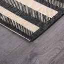 Турецкий прямоугольный ковёр  A955A BLACK/CREAM