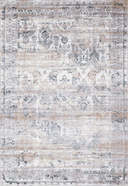 Турецкий прямоугольный ковёр D008A D.GREY SHIRINK / GREY FDY