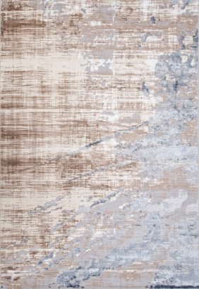 Турецкий прямоугольный ковёр D038A CREAM SHIRINK / BLUE FDY