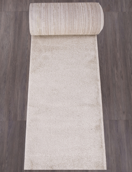 Ковровая дорожка Однотонный Бежевый PLATINUM