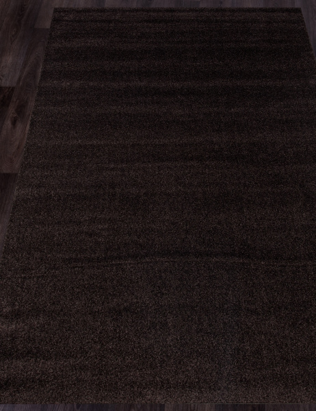 Российский прямоугольный ковёр Однотонный Коричневый