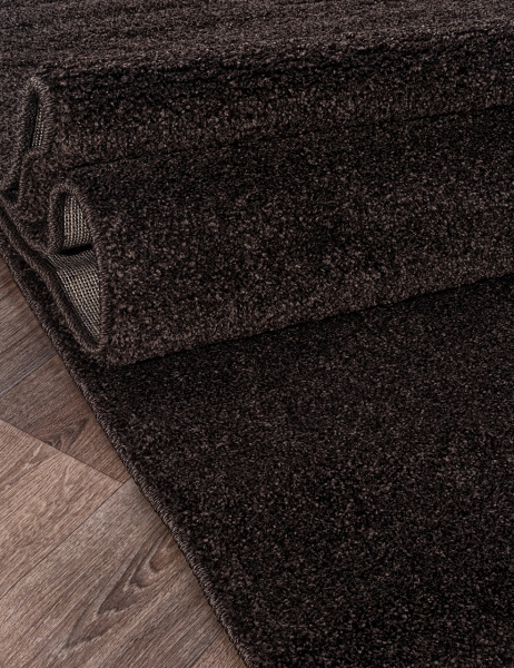 Российский прямоугольный ковёр Однотонный Коричневый