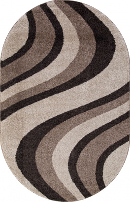 Российский овальный ковёр t617 BEIGE