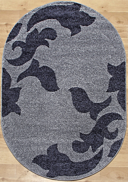 Российский овальный ковёр t620 BLUE-NAVY