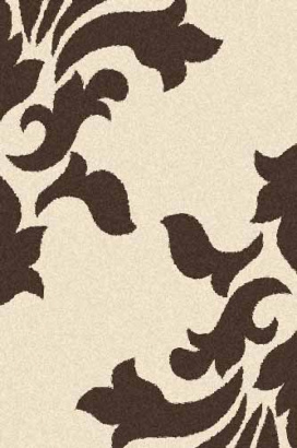 Российский прямоугольный ковёр t620 CREAM-BROWN