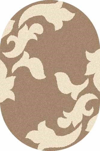 Российский овальный ковёр t620 D.BEIGE-CREAM