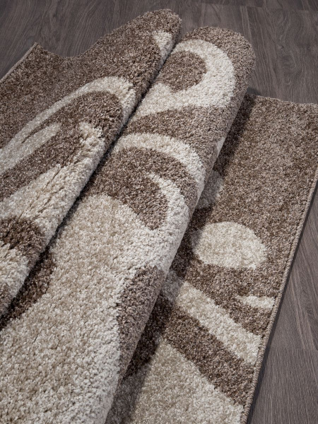Российский прямоугольный ковёр t621 DARK BEIGE