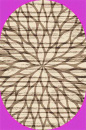 Российский овальный ковёр t626 CREAM-D.BEIGE