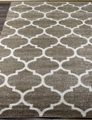 Российский прямоугольный ковёр T693 D.BEIGE-CREAM