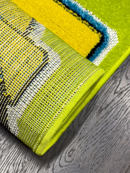 Турецкий прямоугольный ковёр  D925A GREEN/YELLOW