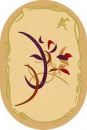 Молдавский овальный ковёр 384-50635