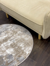 Турецкий круглый ковёр 03965A VIZON-CREAM