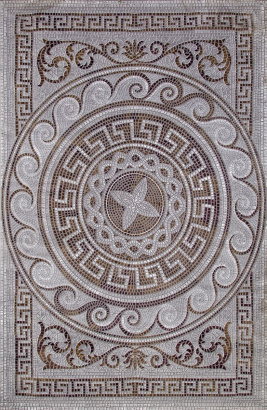 Турецкий прямоугольный ковёр 03008G GREY / GREY