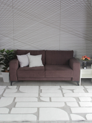 Китайский прямоугольный ковёр PX4001 CREAM / GREY