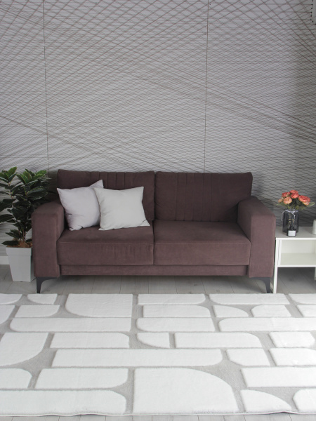 Китайский прямоугольный ковёр PX4001 CREAM / GREY