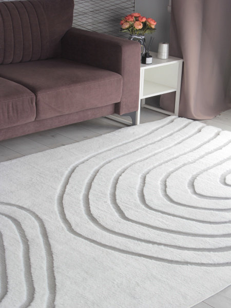 Китайский прямоугольный ковёр PX4002 CREAM / GREY