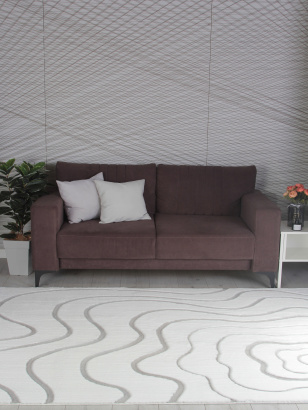 Китайский прямоугольный ковёр PX4004 CREAM / GREY