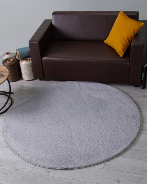 Китайский круглый ковёр PX2001 SILVER