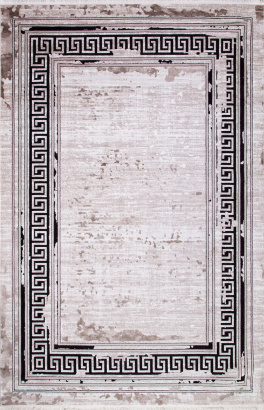 Турецкий прямоугольный ковёр 18729A D.BEIGE / IVORY