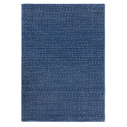 Турецкий прямоугольный ковёр  D438B D.BLUE/L.GREY